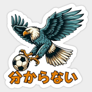 Football player Eagle Sticker